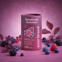 OEM Private Label Glutathione Plus Vitamine C Perzik Citrus smaak Gummies Gelatinevrij Non-GMO voor huidverheldering en schoonheid