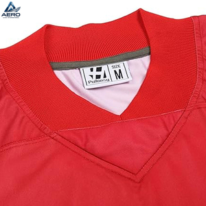 Maillot de football d'équipe noir et rouge, qualité supérieure, prix de gros, pour rester au frais et confortable lors des matchs - Product Image 4
