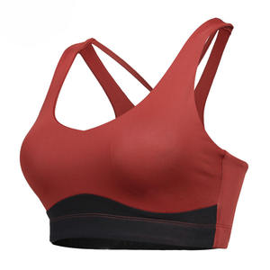 Purple <b>Blue</b> Breathable High Support Spandex/Polyester Sports <b>Bra</b> for Women Athletic Workout Top - Product Image 5