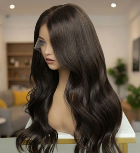 Pelucas de Cabello Humano con Frente de Encaje Transparente HD en Capas Marrón Oscuro Personalizadas, Densidad 180, Sin Pegamento, Pre-Desplumadas - Product Image 4