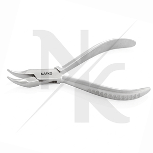 Premium Optical Frame <b>Adjustment</b> Pliers Stainless Steel Tool Optician Bent Nose Pliers Groove Handle Jewelry Tools & Equipments - Product Image 6