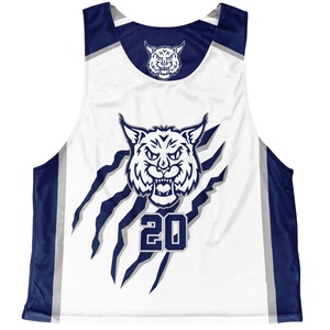 OEM Custom Made Sublimated Reversible Lacrosse Pinnies 100% Polyester Breathable Jerseys Custom Printed Uniform for Adult/Youth - Product Image 1