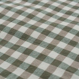 100% Cotton Washed <b>Cream</b> Pre-Washed 200TC Washed Yarn Dyed Fabric Soft Touch <b>for</b> Home Textiles and Bedding - Product Image 3