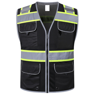 Chaleco de Trabajo Reflectante de Alta Visibilidad, Hecho con Material 100% Poliéster, Precio Económico, con Múltiples Bolsillos, Fácil de Usar - Product Image 1