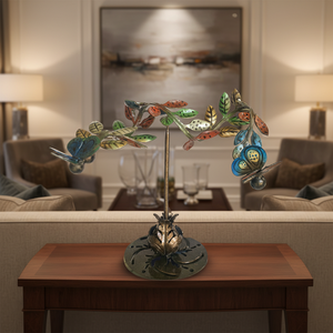 Escultura de Hierro Forjado a Mano con Diseño Floral Rústico de Alta Calidad, para Decoración del Hogar u Oficina, Venta al Por Mayor - Product Image 3