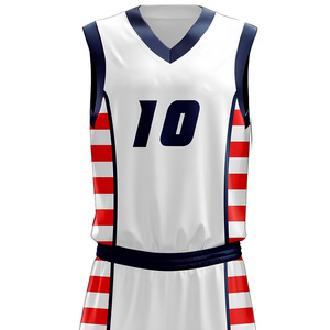 Uniforme de Baloncesto Personalizado de Último Diseño, Ropa Deportiva Estampada de Talla Grande, 100% Poliéster con Logotipo Personalizado en la Parte Delantera - Product Image 4