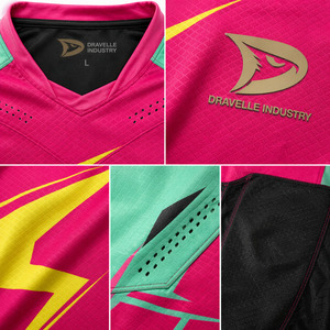custom air soft jerseys <b>lime</b> green paintball jersey custom teamwear with rubber logo tab tournament teamwear affordable - Product Image 5