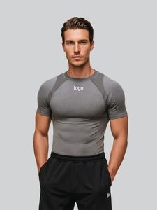 Camiseta Deportiva Personalizada de Manga Larga para Hombre, Corte Ajustado, Compresión, Secado Rápido, Seda de Leche, Poliéster, Spandex, Logotipo Personalizado - Product Image 4