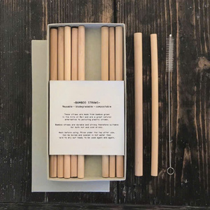 Sustainable Bamboo <b>Straw</b> Fiber <b>Straw</b> Reusable Bamboo Biodegradable Customize <b>Straw</b> With Logo - Product Image 5