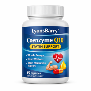 Coenzima Q10 Statin Support 100mg 100 Cápsulas, Suplemento para Energía Muscular y Bienestar Cardíaco, Lyonsbarry, Fabricante OEM GMP - Product Image 2