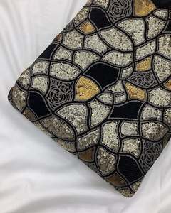 Tissu de luxe en georgette brodée pour robes de créateur, idéal pour les tenues de mariage africaines et les vêtements de fête - Product Image 5