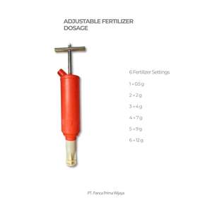 Applicateur d'engrais manuel de haute qualité SAAM FM02 |   Épandeur granulaire manuel à dosage réglable, capacité de 6000-8000 m³/jour, facile à utiliser - Product Image 2
