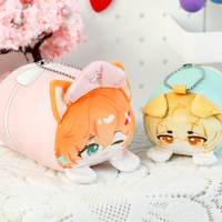 Porte-clés en peluche douce écologique, pendentif de sac, petits accessoires, motif dessin animé mignon, cadeau pour fille, vente en gros, cordon