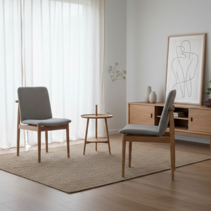 Chaise de salle à manger de restaurant, structure en teck massif, rembourrage de haute qualité, taille personnalisée, mobilier moderne Fany pour la maison - Product Image 3