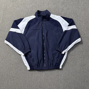 Ensemble 2 pièces coupe-vent et short de qualité supérieure, vente en gros, faible MOQ, fabrication sur mesure, ensembles coupe-vent brodés à fermeture éclair - Product Image 1