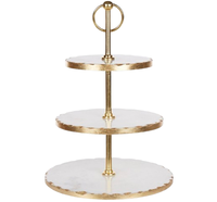 Nouveau support à gâteau en métal tendance pour la décoration de table, accessoires de luxe pour mariage et fêtes