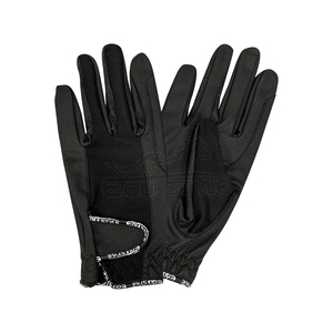 OEM Equestrian <b>Gloves</b> Black Leather Full Finger Anti Slip Horse Riding Sports Safety Custom Design Professional Riding <b>Gloves</b> - Product Image 1
