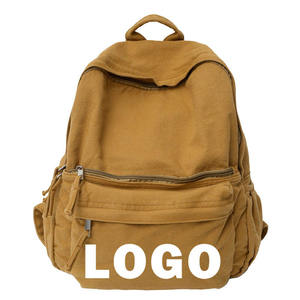 <b>Canvas</b> Casual <b>Backpack</b> Unisex Softback 20-37L Durable Zipper Closure Daily Use - Product Image 1