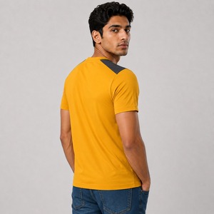 Fashion Men's <b>V</b> Neck Solid T Shirts 100%Cotton Custom Logo Eco-Friendly Breathable Loose <b>Fit</b> Men's <b>V</b> Neck T Shirt Summer Use - Product Image 4