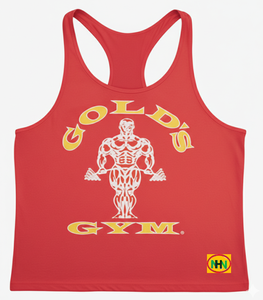 Débardeurs de musculation respirants en coton tricoté pour hommes Muscle Alive, dos nageur, ourlet arrondi, fabriqués au Bangladesh - Product Image 4