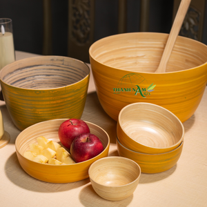 ชามไม้ OEM แบบใช้แล้วทิ้งเป็นมิตรกับสิ่งแวดล้อมเครื่องครัวแบบยั่งยืนสำหรับก๋วยเตี๋ยวสลัดใช้ในบ้าน2025แบบกำหนดเองได้ - Product Image 6