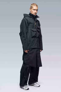 High-Performance Men's <b>Techwear</b> <b>Jacket</b> Waterproof Tactical Cargo Windbreaker Functional Streetwear Cyberpunk Urban Utility Coat - Product Image 3