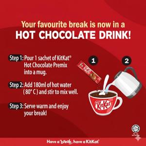 KitKat Bebida de Chocolate Caliente en Sobres, Tamaño Mini para Viaje, a Granel, Ingredientes de Cacao en Polvo de Alta Calidad, Sabor a Crema Dulce y Oblea - Product Image 4