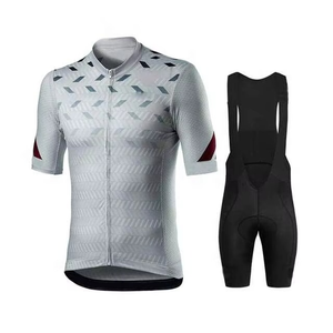 Ensemble de maillot et short de cyclisme unisexe personnalisé, uniforme de cyclisme en gros, tenues de cyclisme à séchage rapide - Product Image 2