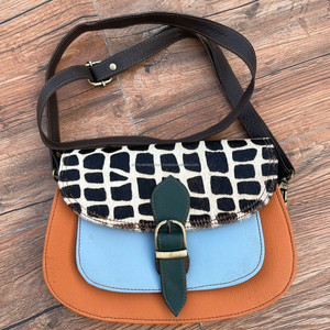 กระเป๋าถือหนังรีไซเคิลพิมพ์ลายสัตว์ตะวันตกใหม่กระเป๋าเงินหลากสีสำหรับผู้หญิงกระเป๋าสะพายไหล่ใช้ได้หลายแบบ - Product Image 5