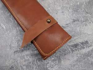 Sac de transport en cuir robuste sur mesure pour couteaux, pochette de rangement multi-outils, housse de couteau de chef professionnelle LKR-0273 - Product Image 2