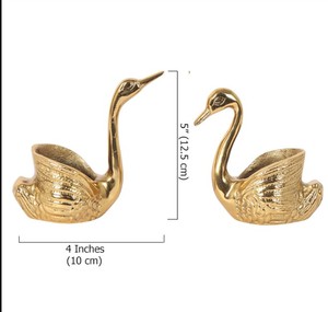 Decorative Swan Candle <b>Holder</b> Set – Metal <b>Tealight</b> <b>Holders</b> for Home Decor, Wedding Table & Gift Set - Product Image 2