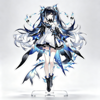 Support d'affichage personnalisé en acrylique pour figurines d'anime, sur mesure (OEM/ODM), formes et tailles variées, fabrication en acrylique