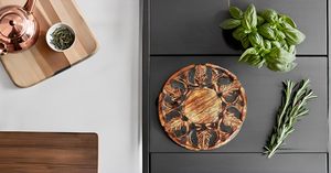 Round Hand Carved Wooden Leaf Pattern <b>Coaster</b> Perfect For Hot Utensils Tea Cups And Elegant Natural Table Decor - Product Image 6