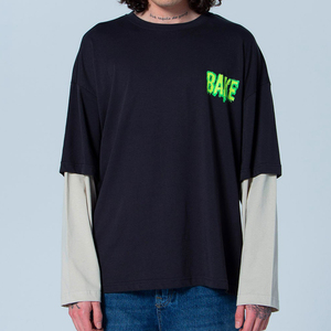 Oversized Men's <b>Black</b> <b>Long</b> Sleeve <b>T</b>-<b>Shirt</b> O-Neck Street Style Loose Fit Eco-Friendly Quick Dry Breathable Linen/Cotton Silk - Product Image 4