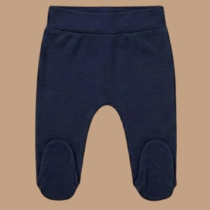 Ensemble de vêtements pour bébé Cot & Candy : Haut kimono bleu marine bio et pantalon-couche à picots - Product Image 5