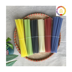 Rice Drinking Straws | 100% Natural Edible Biodegradable | 20cm Boba Tea | OEM Bulk Supplier Vietnam - Product Image 1