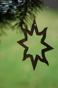 Metal Christmas <b>Star</b> Ornament | Black <b>Hanging</b> <b>Star</b> Tree Decoration | Holiday Decor - Product Image 5
