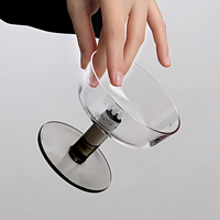 Verres à milkshake en verre cristal style Ins, design vintage bulles de suif et crème glacée, sans BPA, compatibles lave-vaisselle, grande capacité pour