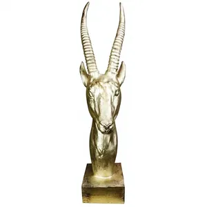 Luxury Gold Finish Handmade Metal Sculpture Decorative Centerpiece for Modern Living Rooms Wall Mount Decor for Car Office - Product Image 1