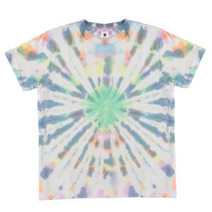 Camisetas Tie-Dye con Logotipo Personalizado, Multicolores, Cuello Redondo, Manga Corta, Unisex, Talla Grande - Product Image 4