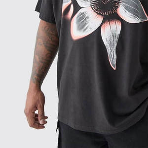 Custom T-Shirt Men's Heavyweight Vintage Distressed Acid Wash T-Shirts With Fully Customization Option T-Shirt For Men - Product Image 4