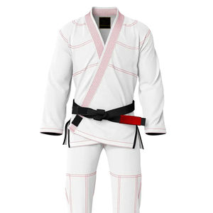 Uniformes de BJJ, Kimono de Jiu Jitsu 100% Poliéster, Personalizable, Liso, para Estudiantes de Gimnasio, Transpirable, de Secado Rápido, Diseño Elástico con Parches - Product Image 5