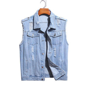 Chaleco vaquero para mujer al por mayor con cierre de cremallera para marcas de moda independientes con opciones de etiqueta personalizada - Product Image 3