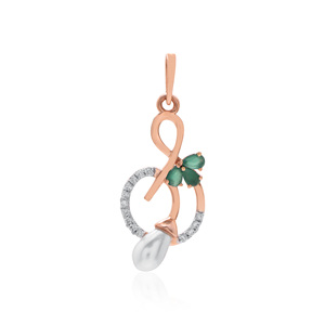 จี้เพชรธรรมชาติ 0.08 กะรัต สี H-I ทรงกลมเจียระไนแบบบริลเลียนท์ ความสะอาดระดับ VS-SI เพชรแท้จากธรรมชาติ สร้อยคอแบบโซลิแทร์สำหรับผู้หญิง - Product Image 1