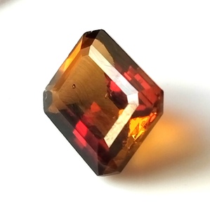 Loose Emerald Cut Natural Faceted <b>Honey</b> Tourmaline Zambia 3.90 Carats Gemstone with Color Play for Jewelry Making - Product Image 2