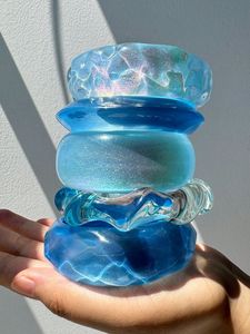 Bracelets en résine faits à la main, accessoires de mode haut de gamme pour femmes, qualité d'exportation en gros, impression numérique TCE TCE00 - Product Image 3