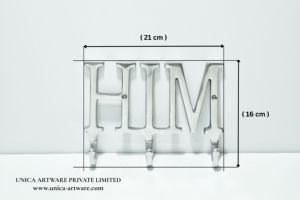 Best Quality HIM Word <b>Wall</b> Hook Decorative Aluminum Bathroom & Bedroom <b>Clothes</b> Holder Available for Bulk Quantity - Product Image 3