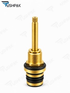 Válvula de descarga de latón de alta resistencia con eje roscado de precisión, resistente a la corrosión, pieza de repuesto sanitaria para fontanería. - Product Image 2