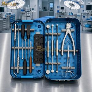 Sistema de Placa Cervical Anterior Manual de Acero Inoxidable, Juego de Instrumentos Quirúrgicos Reutilizables, Herramientas Ortopédicas para Columna Vertebral - Product Image 1