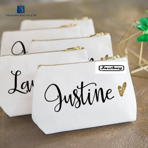 Pochette cosmétique tendance en toile avec fermeture éclair, sac de maquillage unisexe, vente en gros d'usine - Product Image 6